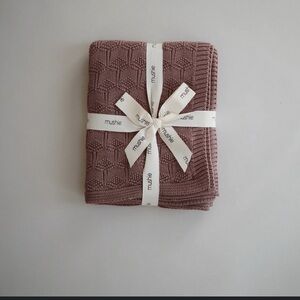 Cozy Mauve baby Blanket.